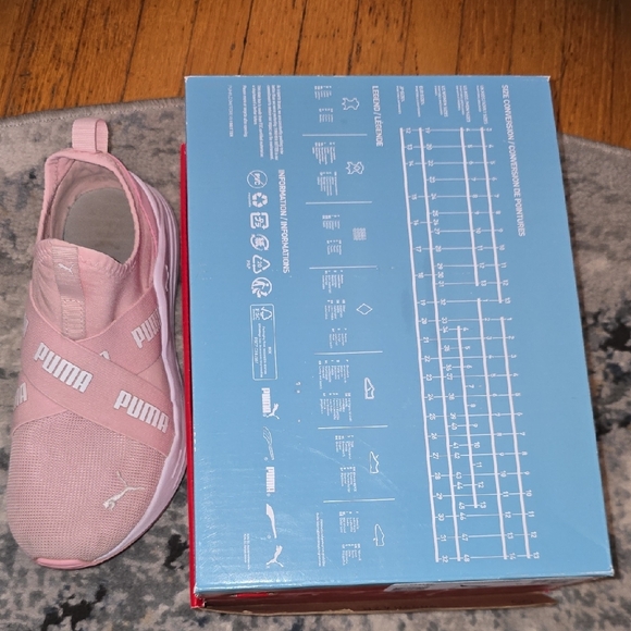Like New. Puma Sift Foam Pink Slip-On Sneakers with Elastic Strap - Picture 8 of 9